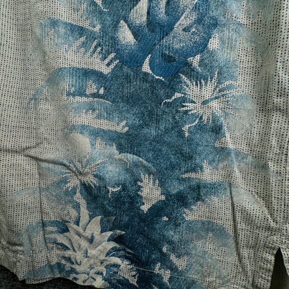 Tommy Bahama Mens Cotton Silk Button Up Shirt Short Sleeve Hawaii Floral Large - Picture 11 of 14